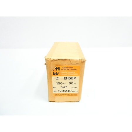 Hammond Voltage Transformer, 150VA, 120/240V, 347V EH5BP